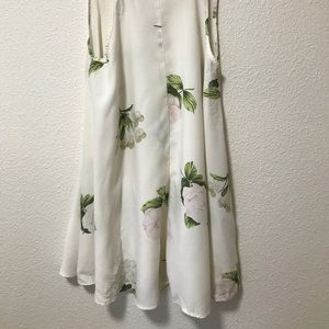 Long white floral top